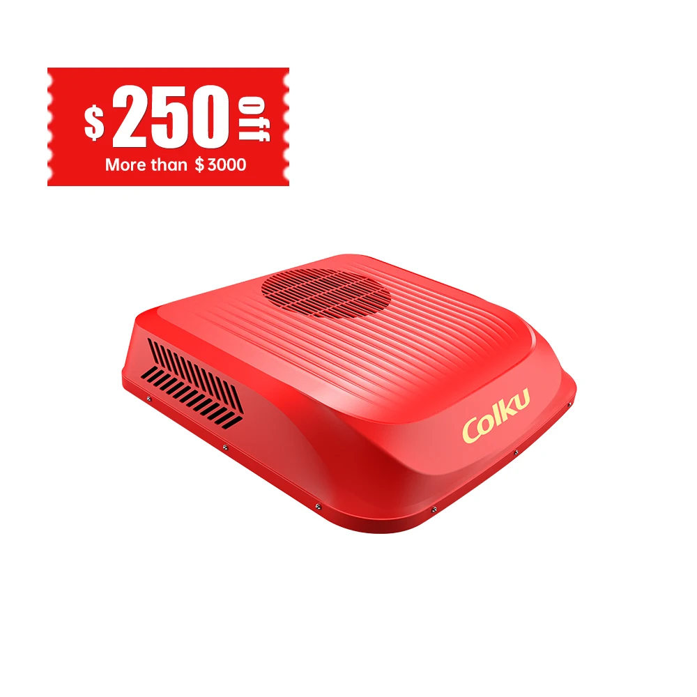EH20A 12V 24V DC 에어컨 1800W 초박형 본체 380 공기량 트럭용