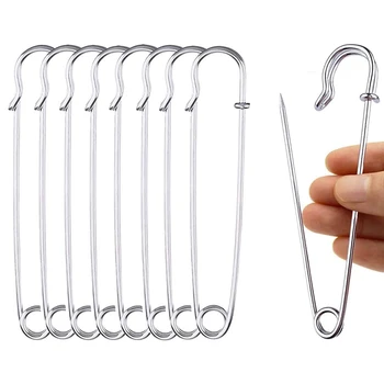 10 Large Safety Pins 2.9 1