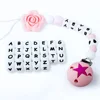 20/30/50/100/600/1000Pcs Letters Beads Baby Silicone Beads  Alphabet Teething Beads DIY Personalized Name Toys Pacifier Chain 2