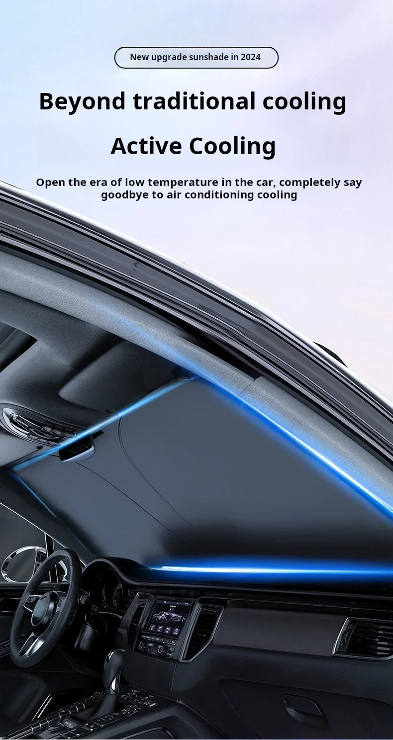 for Windshield Sun Shade, Car Sunshade Cover UV Block Car Front Window with Foldable Sun Shade Cover Cool