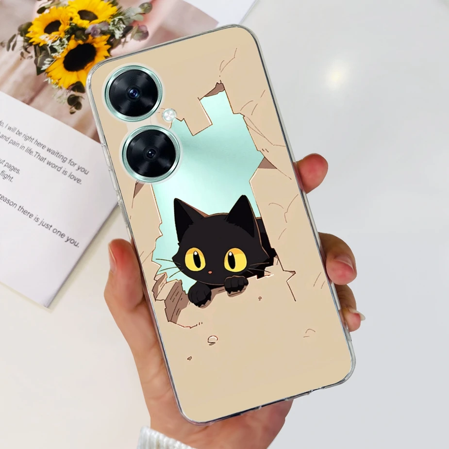 Vibrant Painted Clear Soft TPU Silicone Case - Compatible with Huawei Nova 11 Series