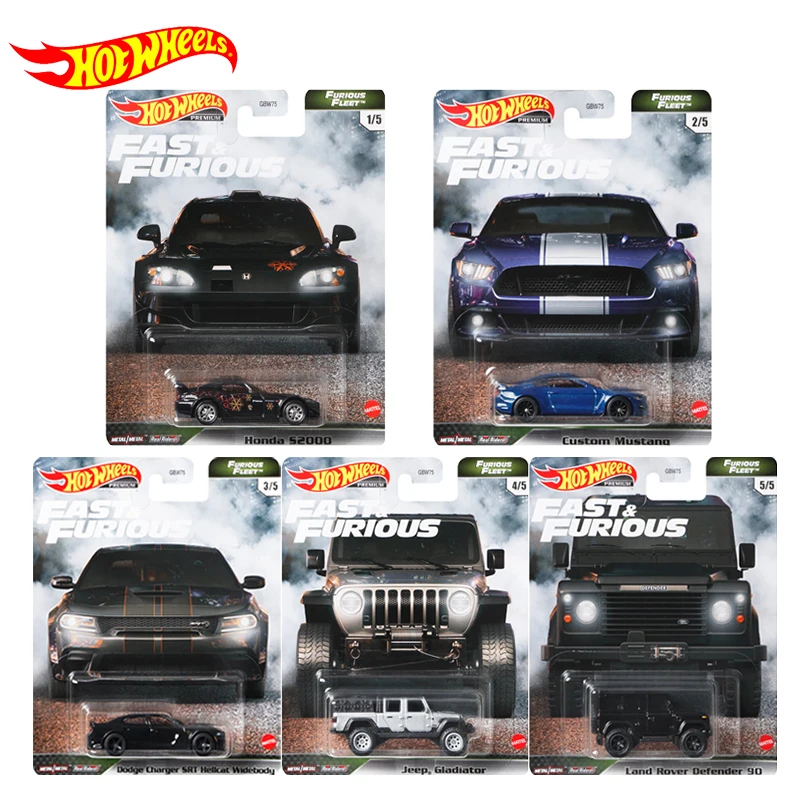 Original Hot Wheels Speed Car Toys Black Fast And Furious Gifts Set Collection Giocattoli Per Bambini Per Ragazzi Modelli Di Auto In Lega Sportiva 1/6