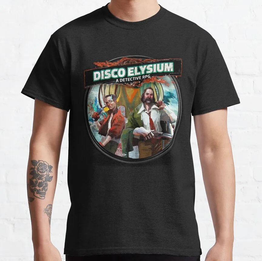 Silkdusk's Pure Cotton Kim-Kitsuragi Graphic Tee - Funny Short Sleeve Round Collar Shirt