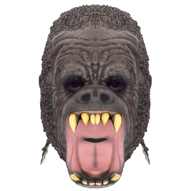 Orangutan latex mask, simulated animal latex head cover, dance COSPLAY mask