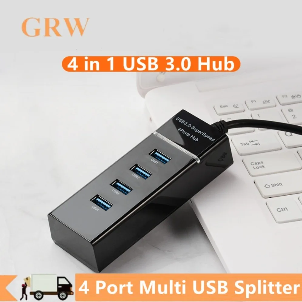 

USB 3.0 HUB Adapter 4 Port Multi USB 3.0 2.0 HUB High Speed USB Hub Splitter For Mac Lenovo Xiaomi PC Tablet Huawei Accessories