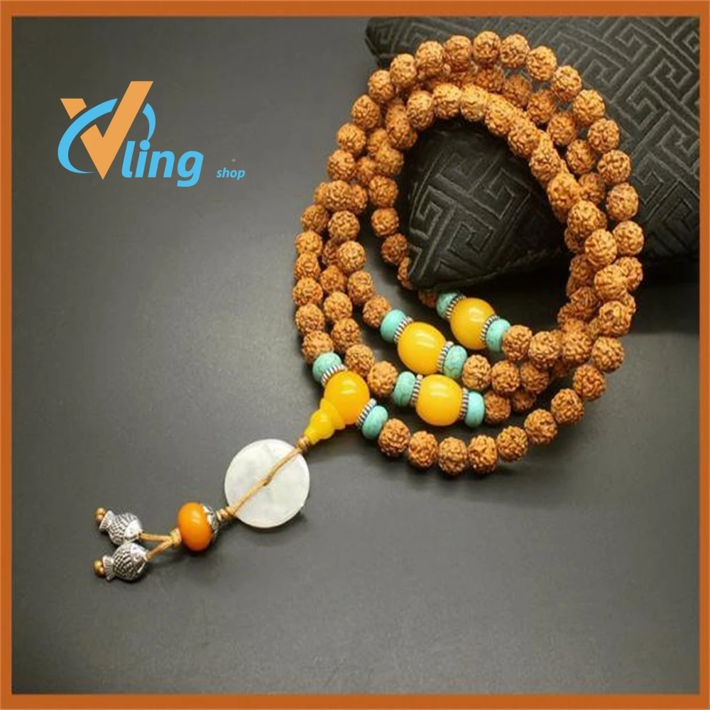 Pure Natural 108 Small Vajra bodhiBest-selling 2022 Products Fashion  Couple Personality Bracelet Simple Temperament Style Retro