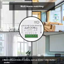  Tuya Wifi RF433 Smart Curtain Switch Roller Blinds Switch Module With Remote Control Support Google Home Alexa Smart Home 