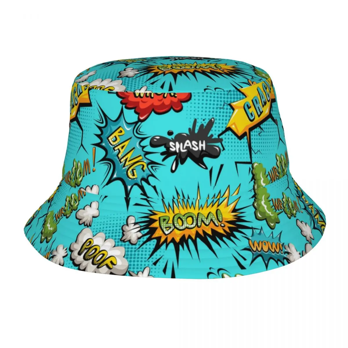

Summer Beach Vacation Getaway Headwear Wow Bob Hat Style Hot Sun Hat Graffiti Irish Country Hat Fishing Fisherman Caps Camping