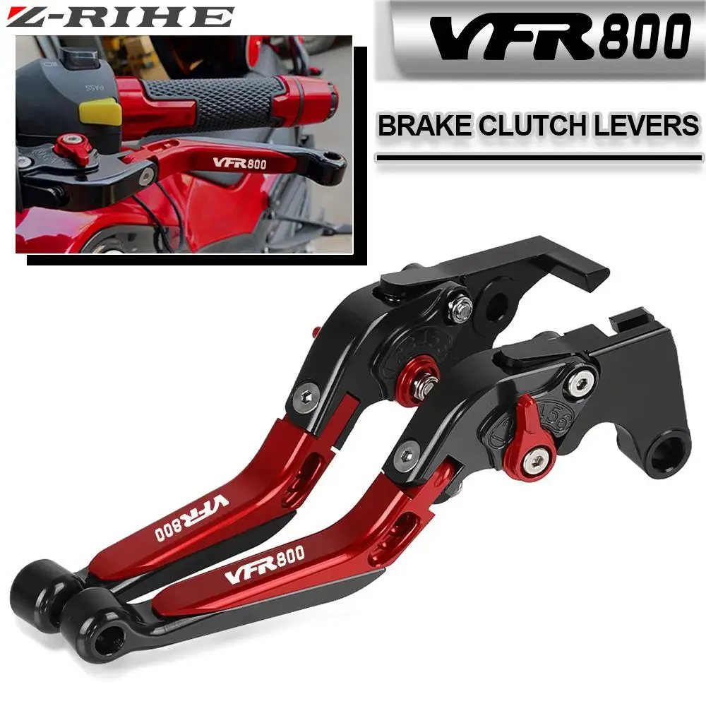 

Motorcycle Accessories CNC Adjustable Folding Extendable Brake Clutch Levers Handle For Honda VFR800 VFR800F 2002-2017 2003 2004