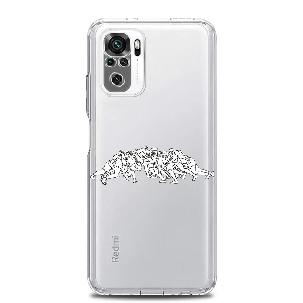Clear Rugby Ball Phone Case Cover