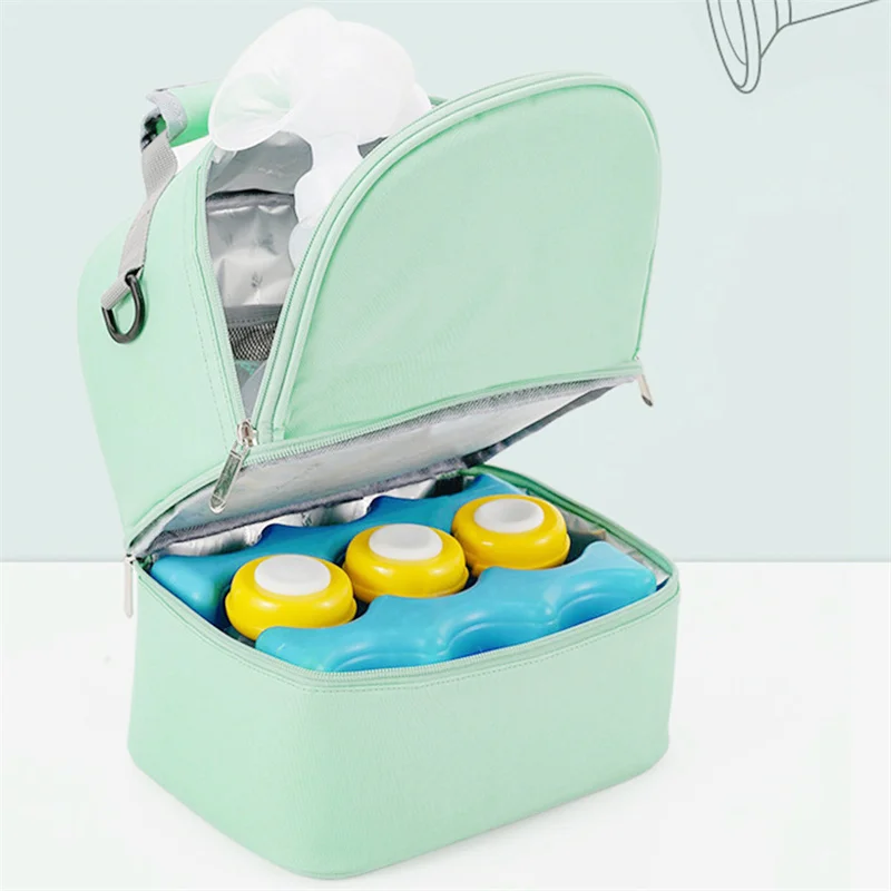 Mommy Bag Milk Storage Breast Pump Maternity Cooler Double Layer Insulation Fresh Keeping