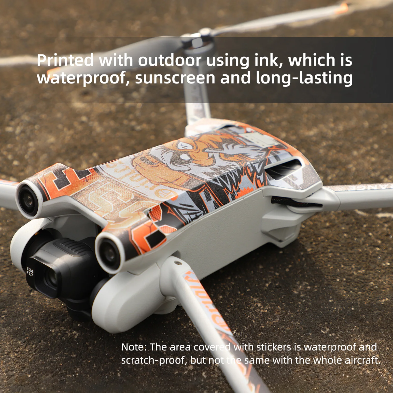 Sticker Skin For DJI MINI 3 Pro Stickers Protector Waterproof PVC Sticker Drone Body Skin Protective Arm Drone Accessories drone accessories