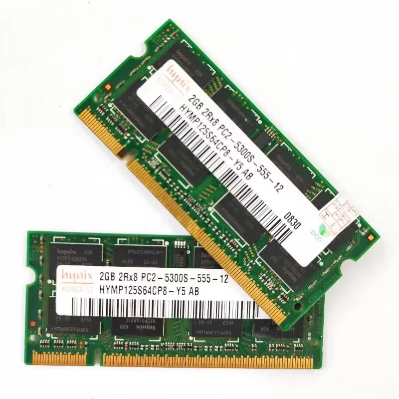 Memória Portátil Ddr2 Rams 2gb 667mhz Ddr2 2gb 2rx8 Pc25300s-55512 Sodimm 1.8v - Imagem 2