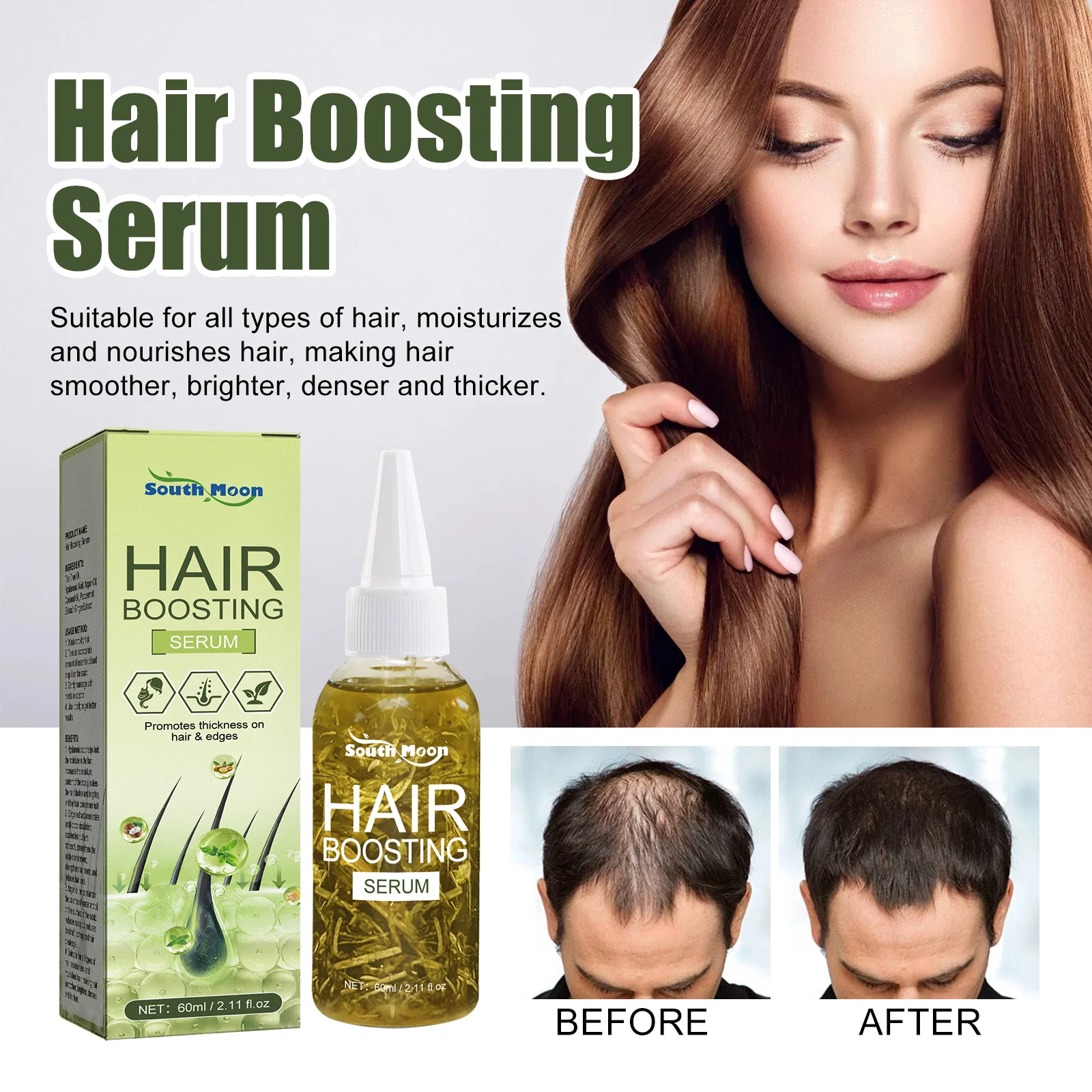 Argan Mint Scalp Care Serum Hair Growth Serum Hair Care Oil Deep Nourishment Scalp Repairing Strengthen Damaged Hair Roots Anti Loss