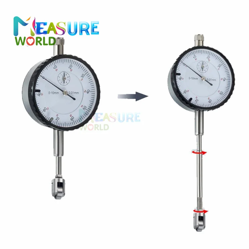 Dial Indicator M2.5 Threaded Contact Point for Dial Indicator Standard Depth Gauge Roller Tip Parts Probe Measure Parts Point Roller