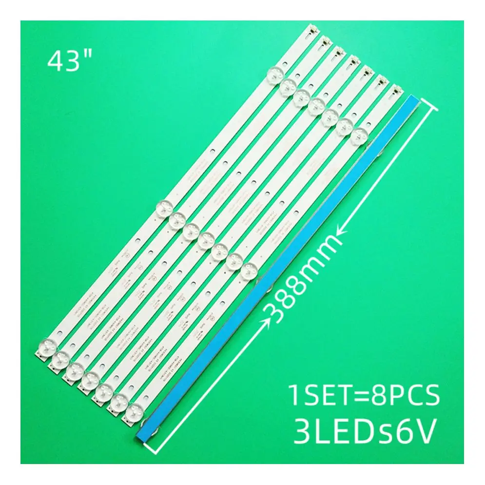 Lote LED  ǰ, 43PFT4002 43DL4012N K430WDK3 K430WDC1 A1 A3 4708-K43WDC-A3113N11, 8 Unids