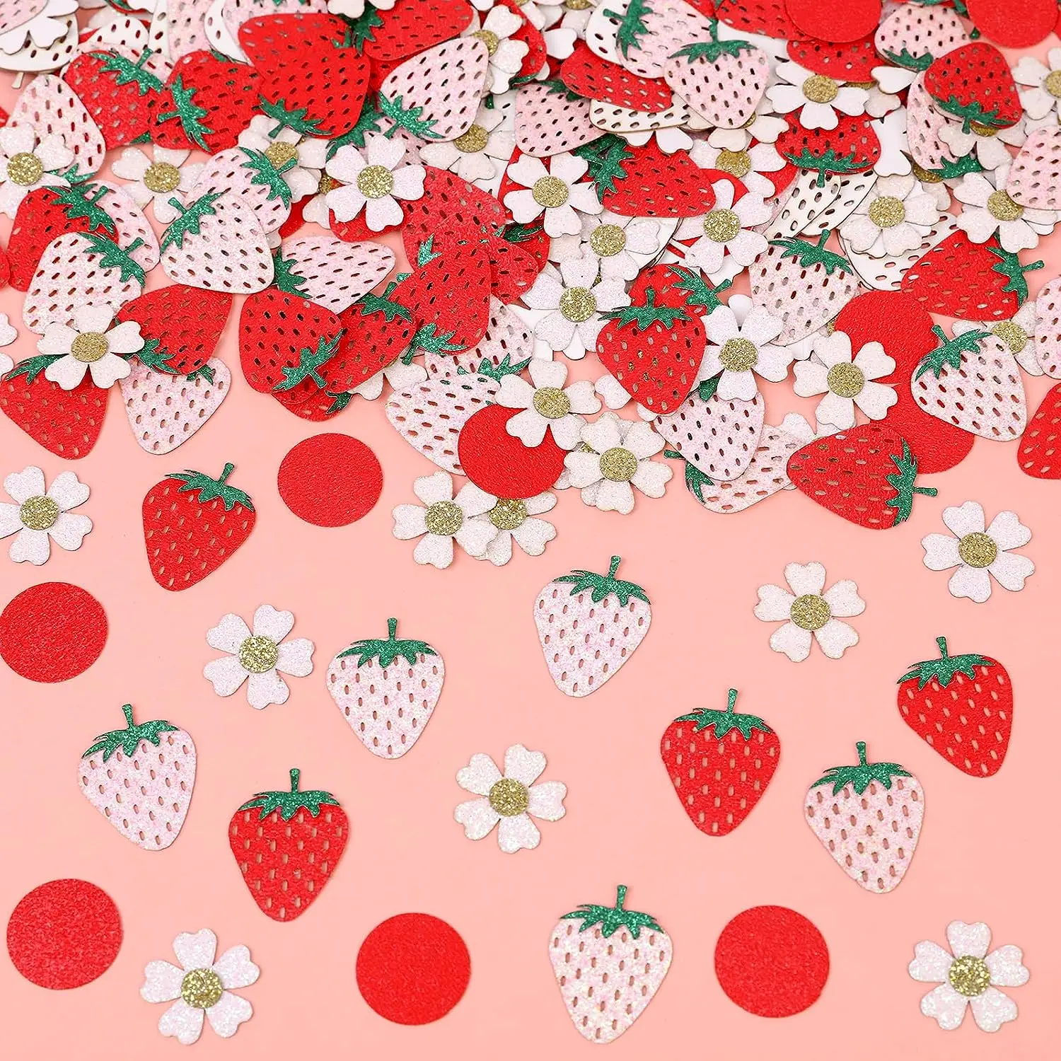 200 coriandoli di fragole, decorazione da tavolo per feste, baby