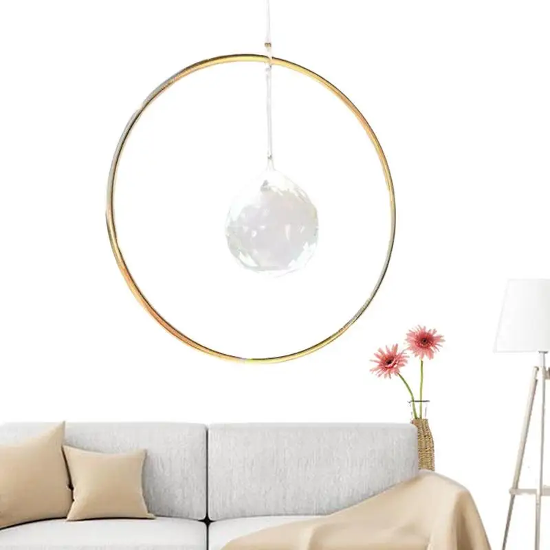 

Crystal Car Hanging Ornament Glass Crystal Ball Sun Glass Window Ornament Sun Catcher Crystal Car Pendants For Rear View Mirror