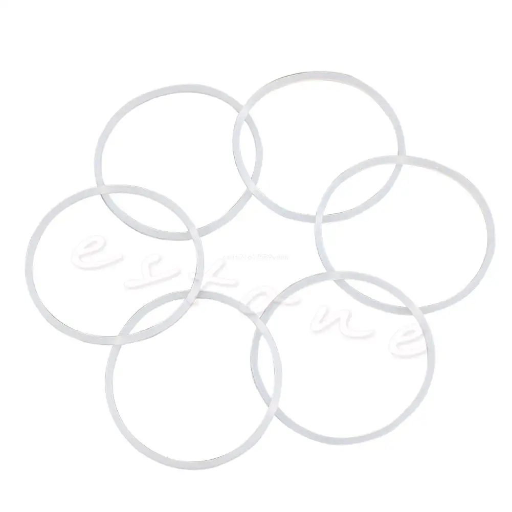 6X Useful Replacement Gaskets Seal Rubber Ring For Magic Bullet Flat/Cross Blade
