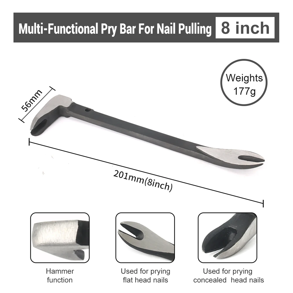 Versatile 3-in-1 Nail Puller Set for Various Disassembly Tasks