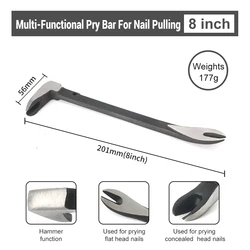Versatile 3-in-1 Nail Puller Set for Various Disassembly Tasks (8 inches B)