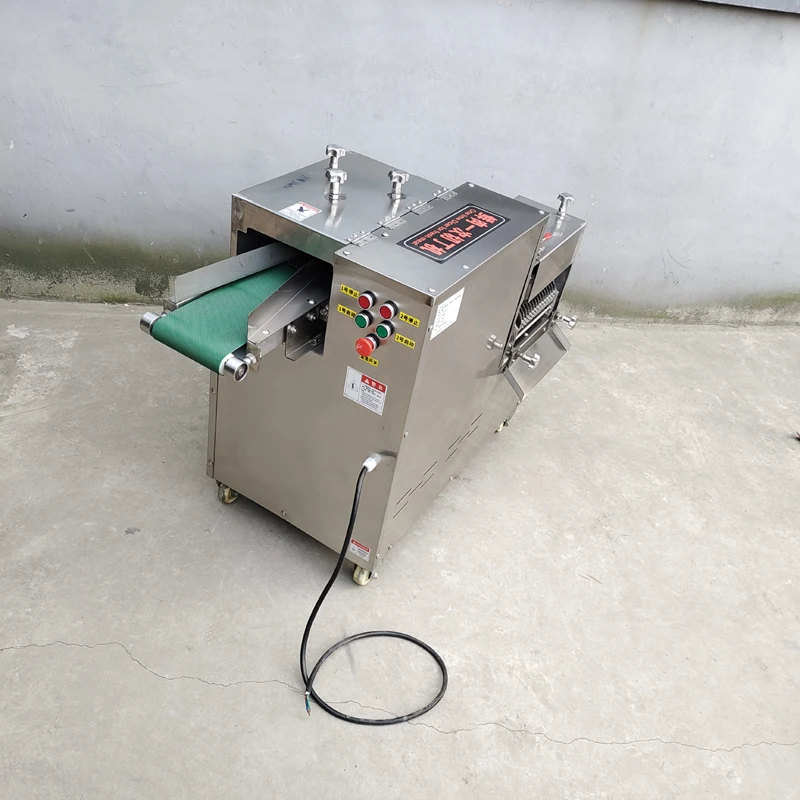 Multifunctional Diced Chicken Cube Cutting Machine 3000W Meat Strip Cutter Meat Slicer Automatic Beef Cube Dicer 3