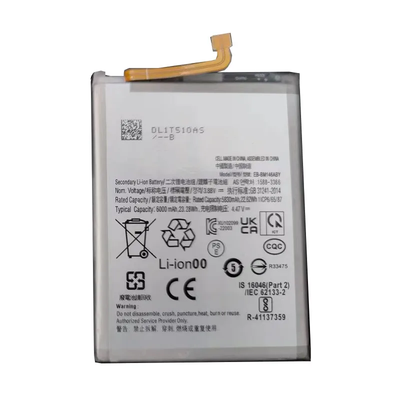 

Eb-bm146aby 6000mAh запасная батарея для Samsung Galaxy EB-BM146ABY Мобильный телефон батареи