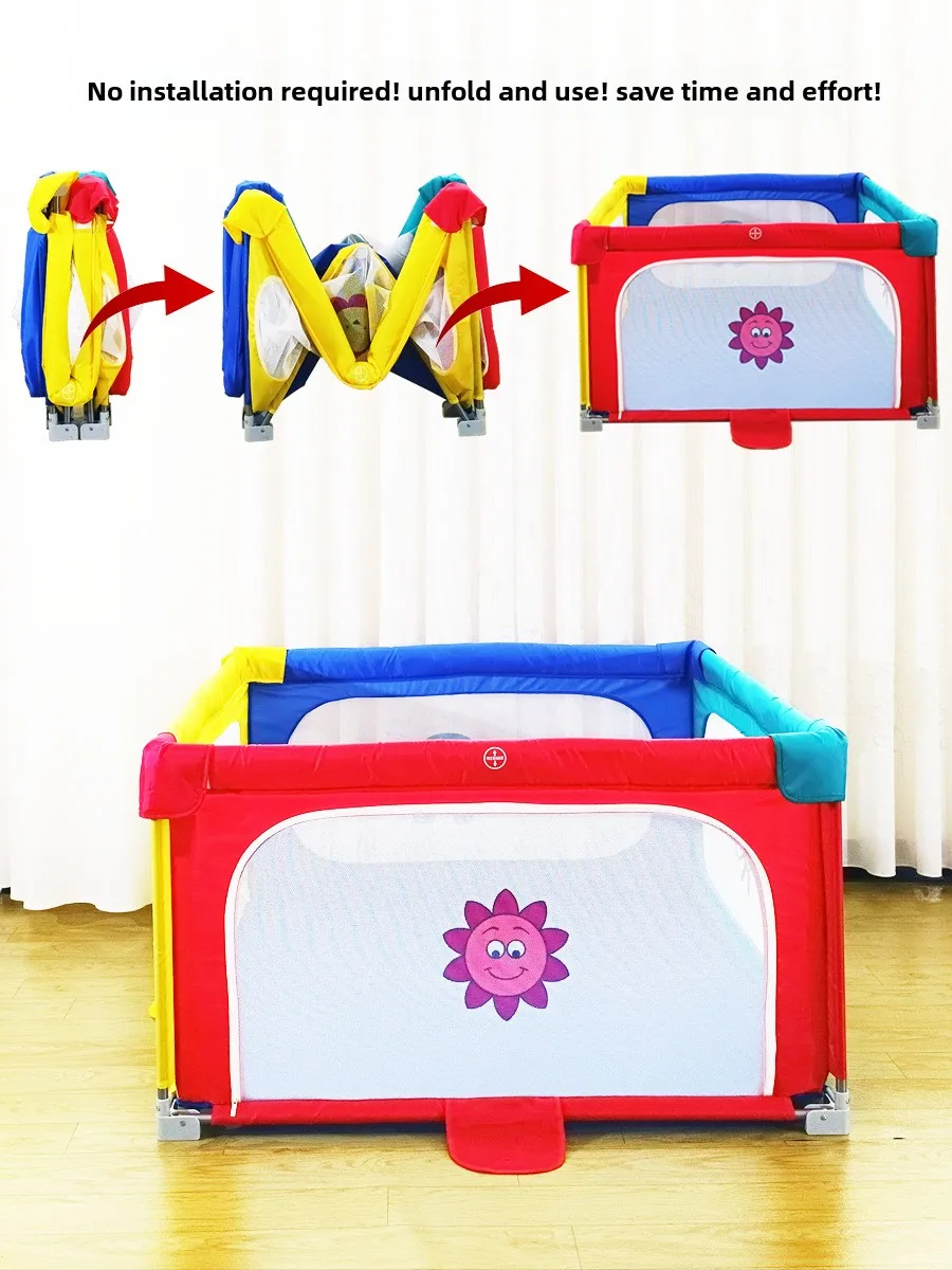 Baby Playpen Children Do Not Need To Install Convenient Fence Indoor Foldable Baby Play Fence Multi-functional Protective