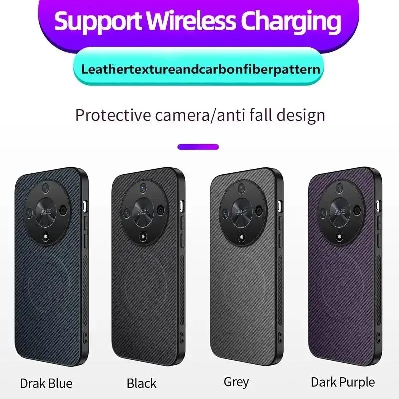 مكافحة الإفلات ألياف الكربون سيليكون لينة جراب هات...