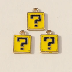 10pcs Cute Alloy Enamel Charms for DIY Jewelry and Accessories Crafting (Style 2)