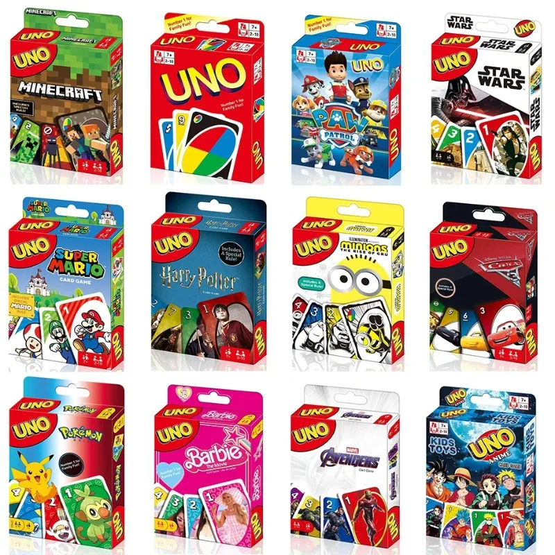 UNO FLIP! Pokemon Board Game Anime Cartoon Pikachu Figure Pattern Family Funny Entertainment uno Card Games Christmas Gifts