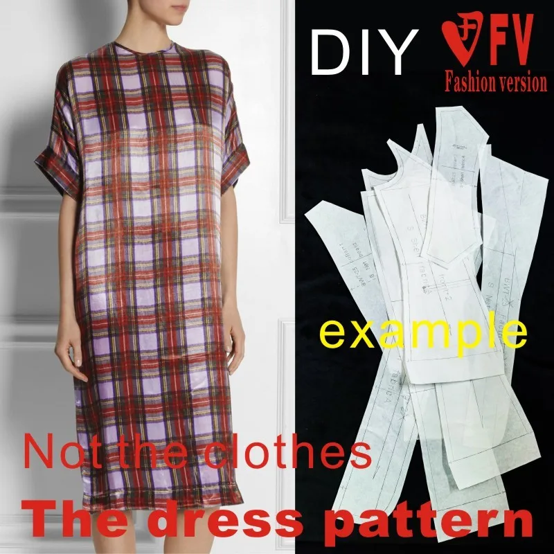 Clothing DIY The dress Dresses Sewing Pattern cutting drawing Women's Dress Sewing Template BLQ-60