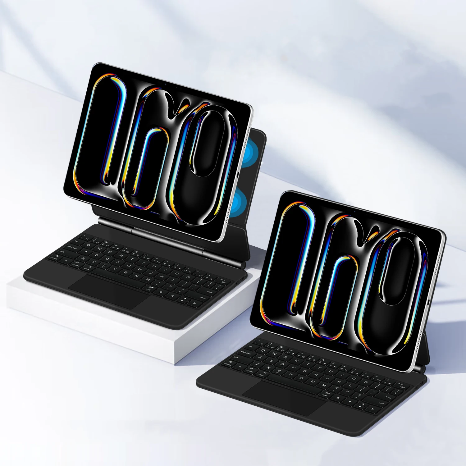 Magic Keyboard For iPad Pro 13（M4）Case Cover New iPad Pro 13 inch Portuguese Spanish Korean Arabic German Smart Keyboard