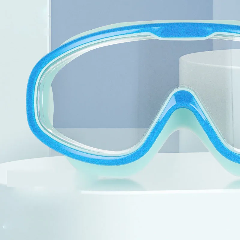 Adult Large Frame Swimming Glasses High-definition Waterproof Anti-fog Silicone Swimming Goggles Children's Swim Goggles 3