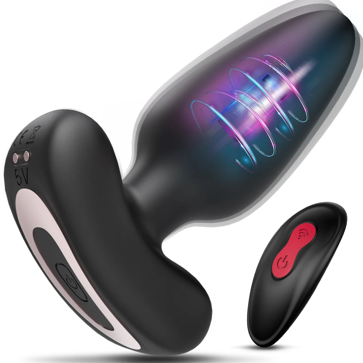 9 Modi Vibrierender Butt Plug Anal Plug für Männer Prostata-Massagegerät für Homosexuell Fernbedienung Anal Vibrator Sexspielzeug für Männer Frauen ab 18 Jahren 1