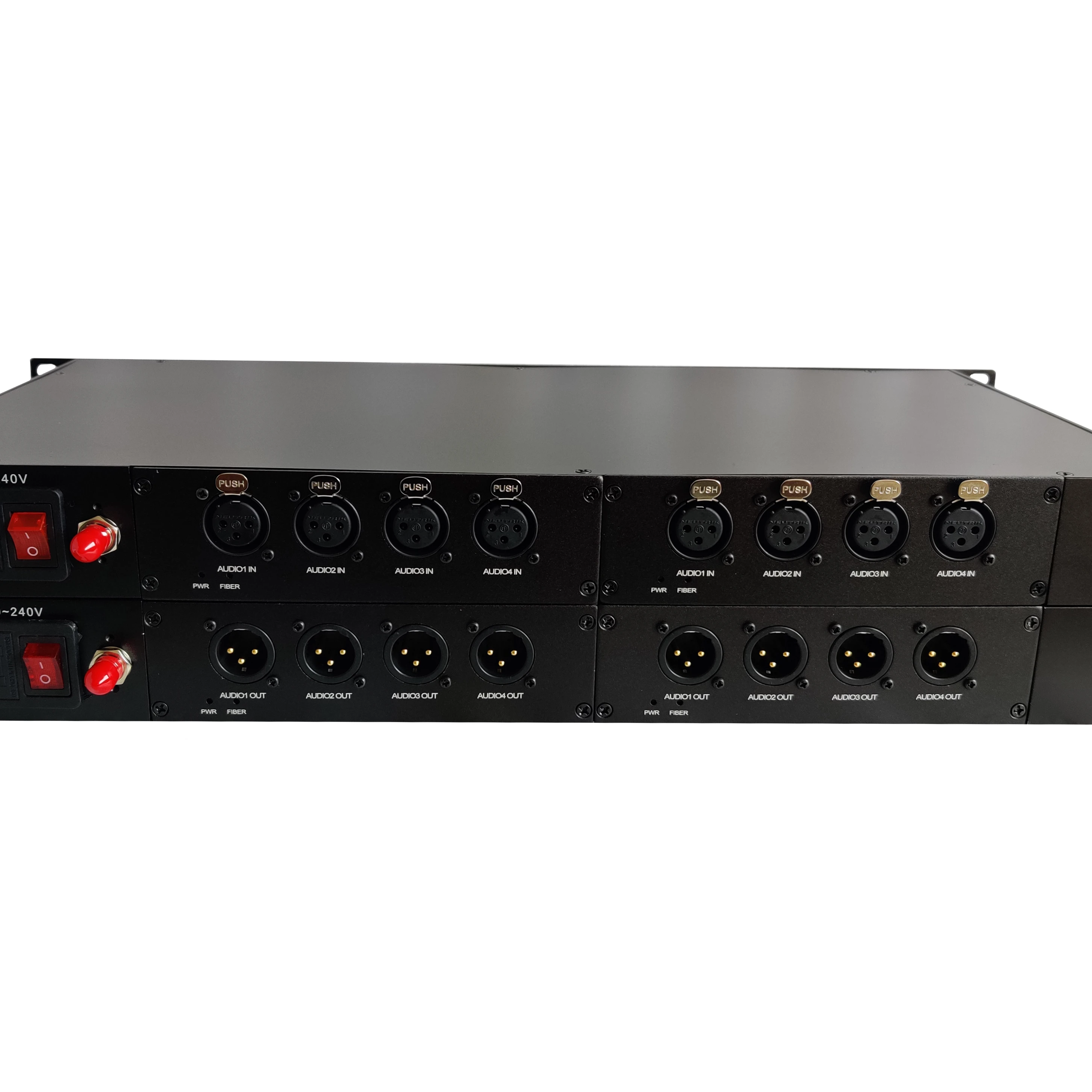 8 chs Xlr Balanced Audio To Fiber Converter tv broadcast equipment balanced digital xlr audio to optical fiber converter