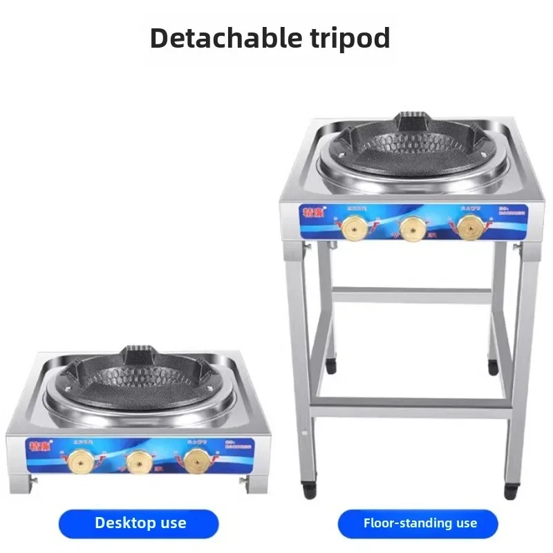 40Kw High Firepower Fierce Fire Stove Outdoor Camping Cooking Gas Stove Cooktops High Pressure Gas Cooker Flameout Protection 4