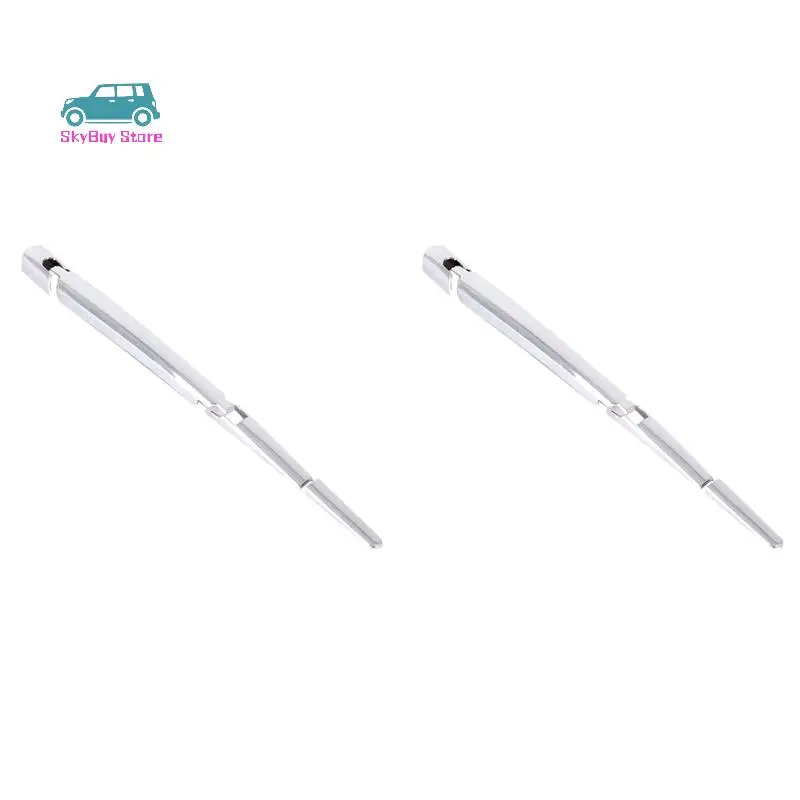 2X For Hyundai H-1 Grand Starex I800 Iload 2008- Exterior Accessories ABS Chrome Rear Window Wiper Cover Trim