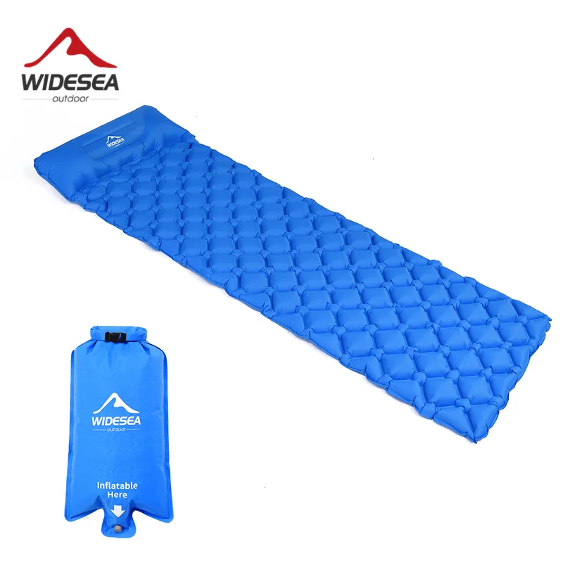 Tapis de Couchage de Camping épais de 7.5Cm, avec Oreiller, léger, pour Tente extérieure, Matelas Gonflable