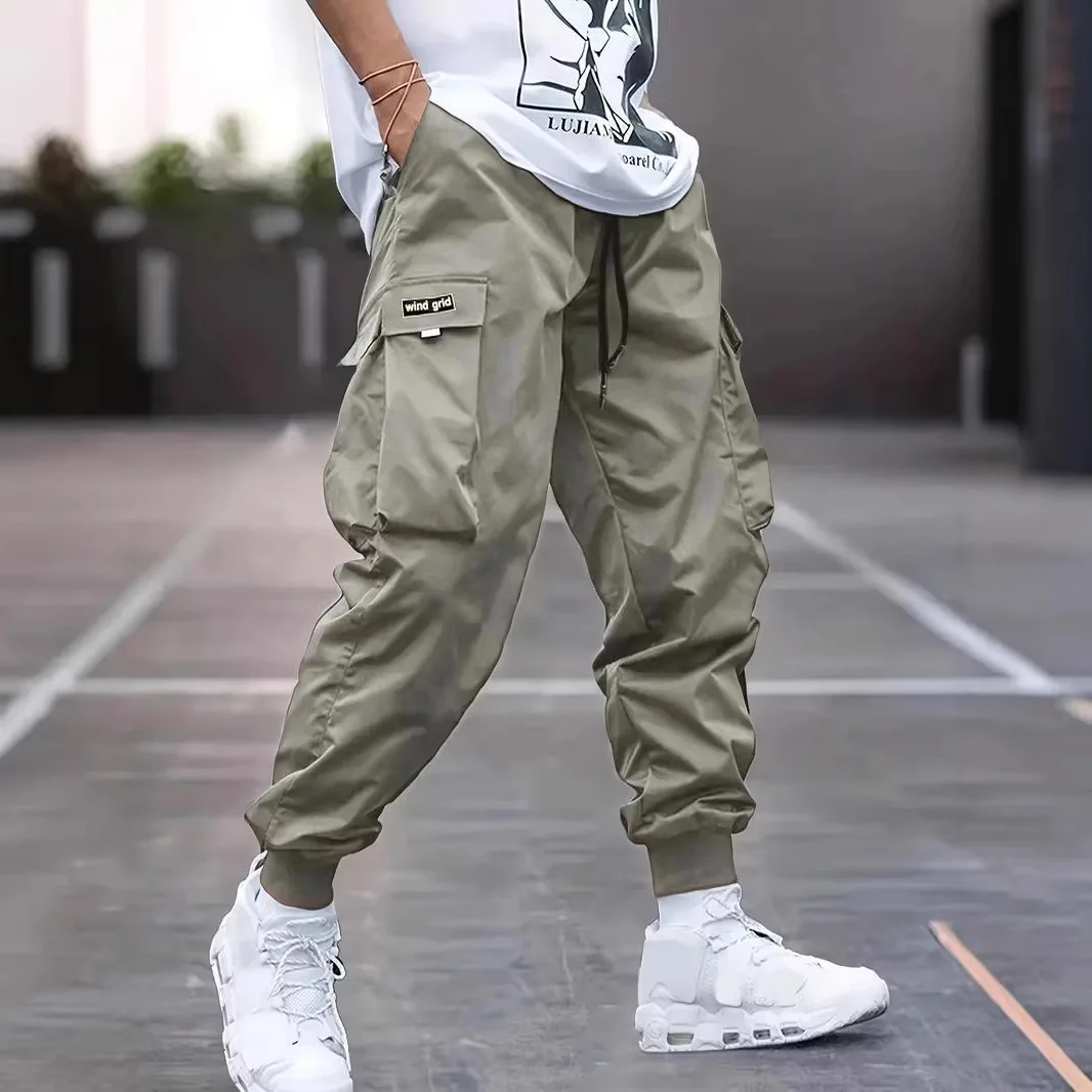 Loose Casual Men's Workwear Pants Spring Autumn New Style Trendy Brand Versatile Long Pants Polyester Blend Fabric for Daily... - 3