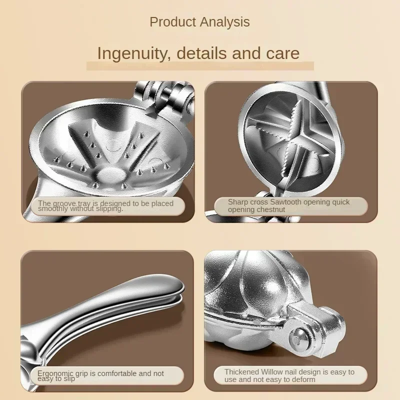 Stainless Steel Chestnut Opener Machine Quick Clip Walnut Pliers