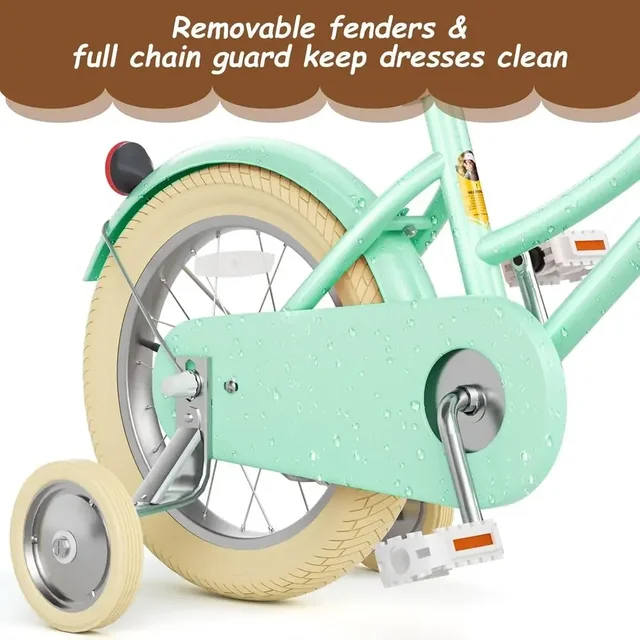 Children's Training Wheels Bike, 12-20 Inch, Adjustable Seat & Handlebar for Ages 2-12