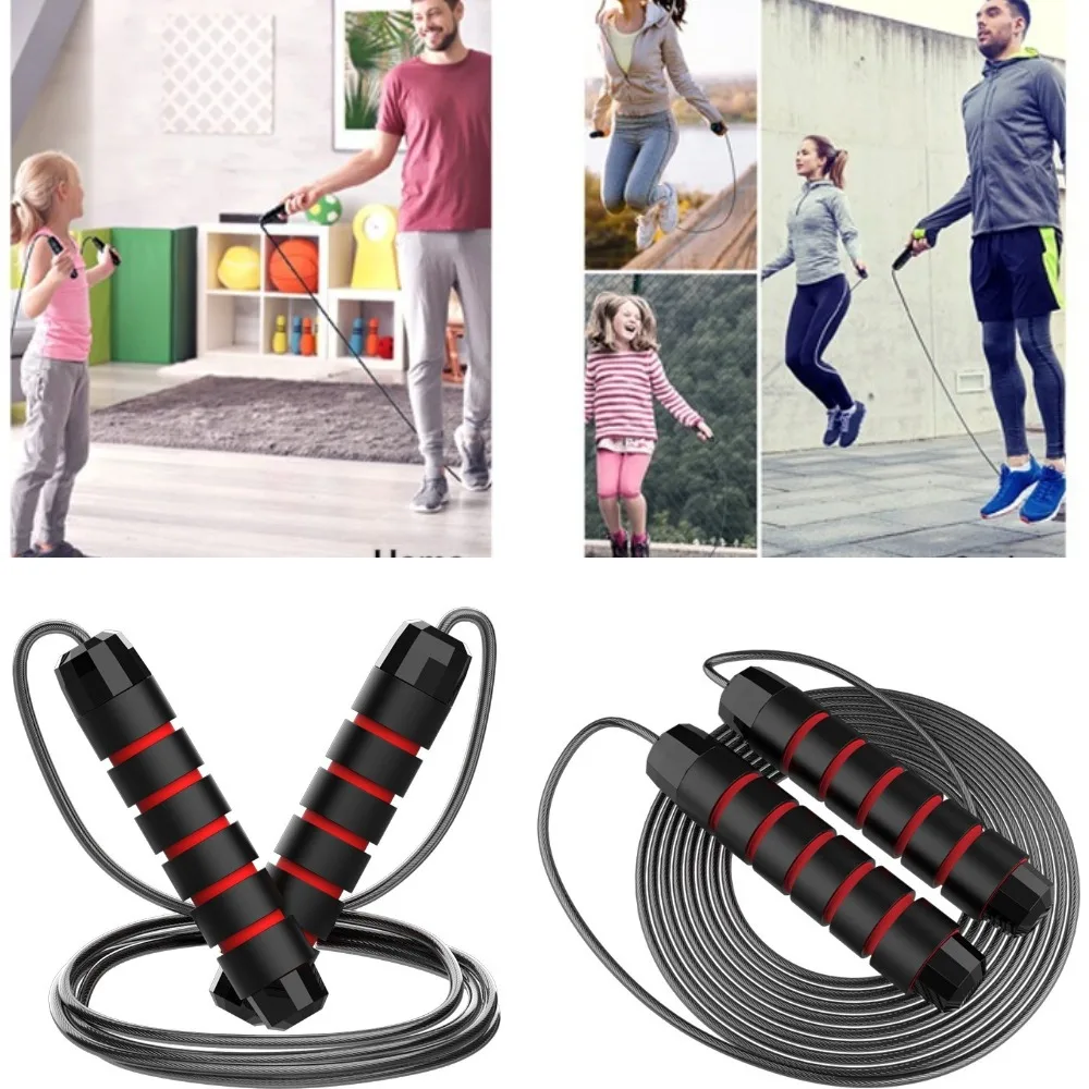 Rapid Speed Jump Rope Steel Wire Skipping Rope Exercise Adjustable Jumping Rope Fitness Workout Training Home Sport Equipment 6