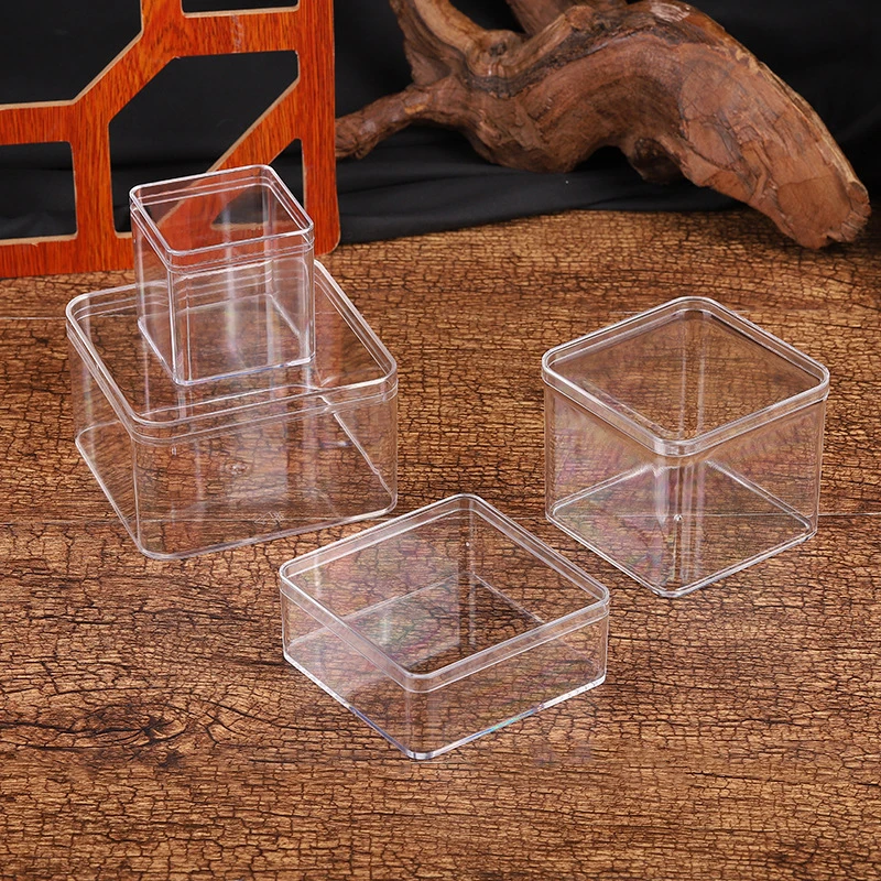 Square Transparent Box Acrylic Transparent Box With Lid Food Candy Storage  Box Household Storage Box Small