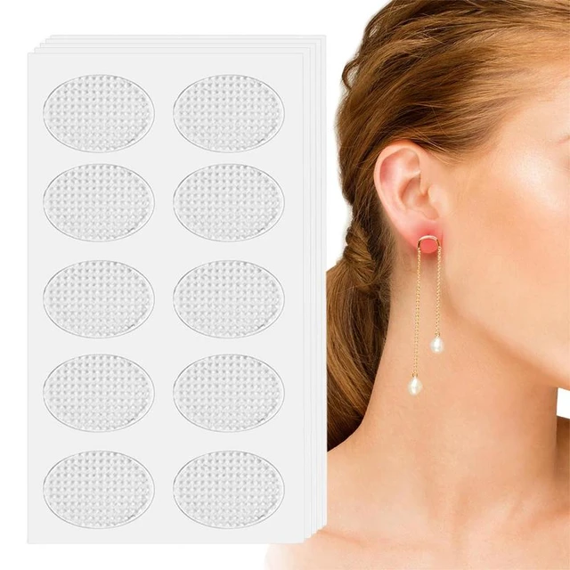 Ear Lobe Support Patches Earring Support Patches Invisible Ear Lobe Support  Tape Portable Earlobe Support Patches Large Earrings Support Sticker