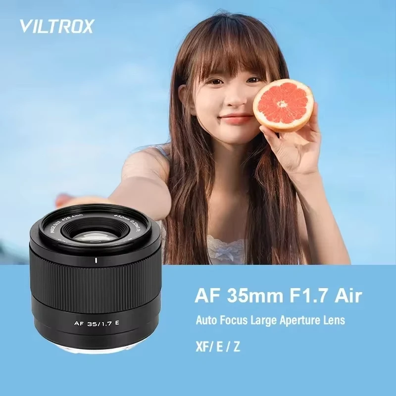 Viltrox 15mm 25mm 35mm 56mm F1.7 에어 시리즈 광각 자동 초점 APS-C 카메라 렌즈 ( E, 니콘 Z, 후지필름 X 마운트 카메라용)
