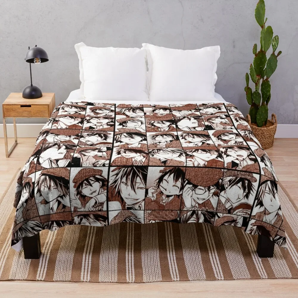 

Detective Bungou s d collage- manga panel color version Throw Blanket Thermal For Sofa Thin Soft Plush Plaid Blankets