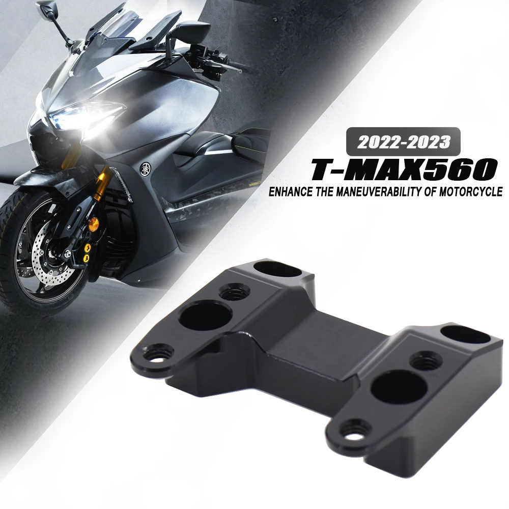 

New2022 2023 Motorcycle Handlebar Riser Mount Clamp For YAMAHA T-MAX560 TMAX560 High Lifter Risers AccessoriesT-MAX 560