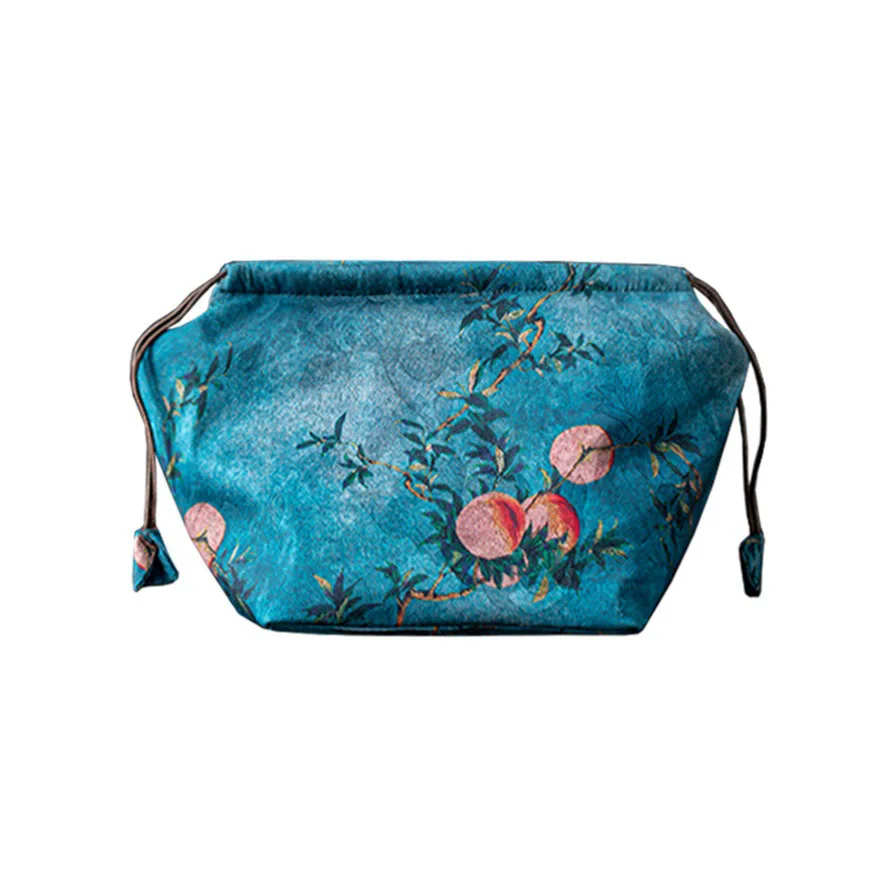 Chinese Style Tea Set Bag Teapot & Kettle Storage Bag Portable Outdoor Tea Set Bag Multi-functional Tea Accessories Bag