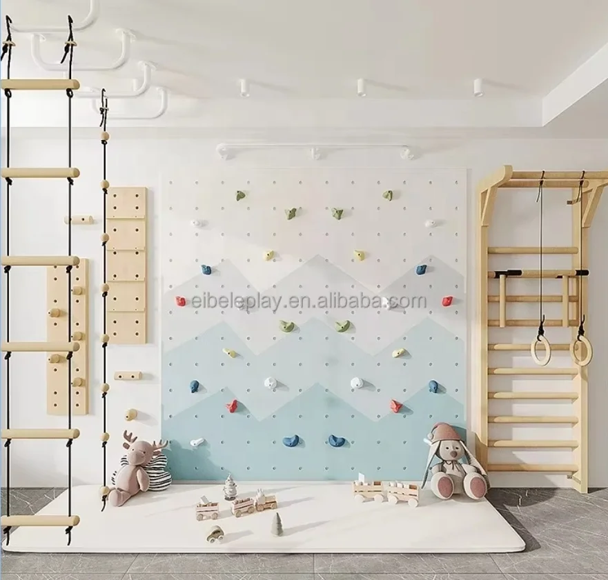 Kids Playground Equipment Multifunctional Commercial Climbing Walls Classic Indoor Outdoor Children Rock Climbing Wall